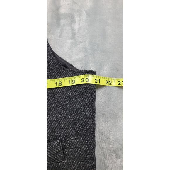 Vintage Wah Maker Wool Vest Mens Large Black Waistcoat western frontier clothing - Picture 6 of 10